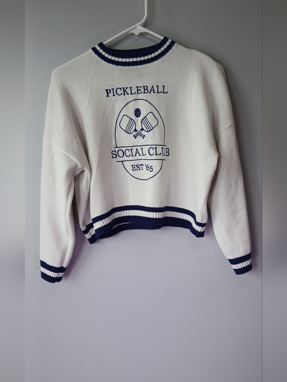 Sincerely Jules Pickleball Sweater XS Preppy Athleisure - Picture 1 of 5